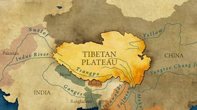 viajes tibet mapa