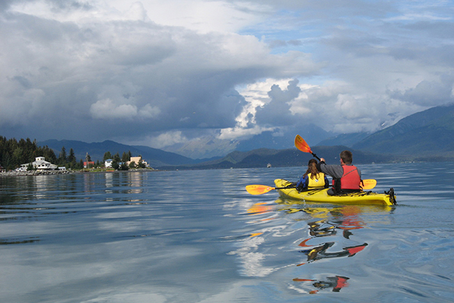 viajes alaska kayak bahia resurreccion