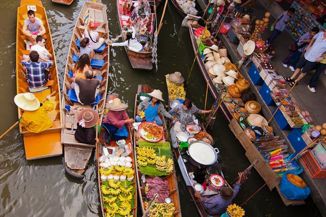 viajes tailandia bangkok mercado flotante 03