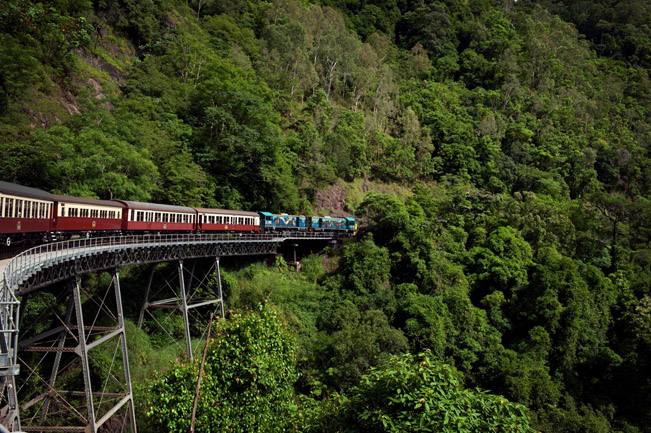viajes Australia ferrocarril panoramico Kuranda Queensland Cairns