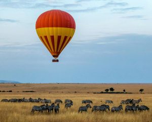 Safari en balón, Kenia